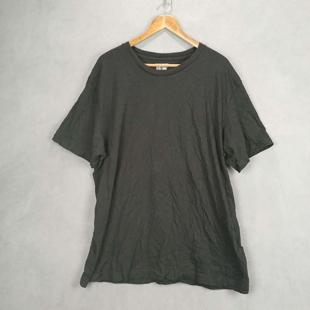Old Navy T Shirt Mens 2XL Black Cotton Short Sleeve Relaxed Fit Crew Neck Casual